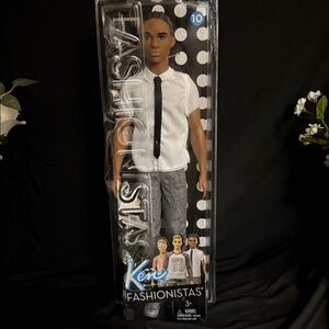 Ken Fashionistas Doll with Black and White Outfit